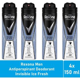 Rexona Men Invisible Ice Fresh 4x150 ml Deodorant