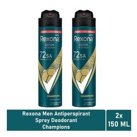 Rexona Men Üstün Koruma Champions 2x150 ml Sprey Deodorant
