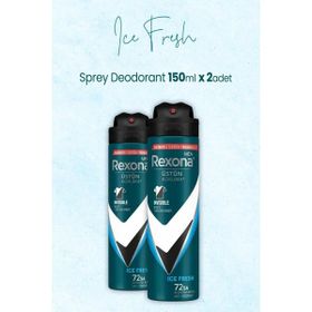 Rexona Men Üstün Koruma Invisible Ice Fresh 2x150 ml Sprey Deodorant