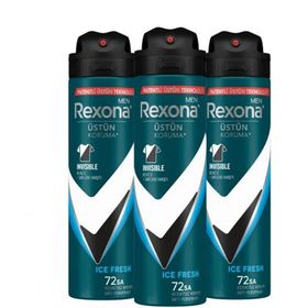 Rexona Men Üstün Koruma Invisible Ice Fresh 3x150 ml Sprey Deodorant