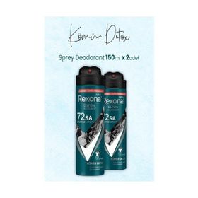Rexona Men Üstün Koruma Kömür Detox 2x150 ml Sprey Deodorant