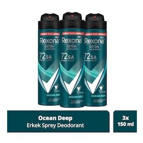 Rexona Men Üstün Koruma Ocean Deep 3x150 ml Sprey Deodorant