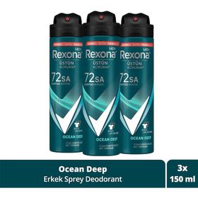 Rexona Men Üstün Koruma Ocean Deep 3x150 ml Sprey Deodorant