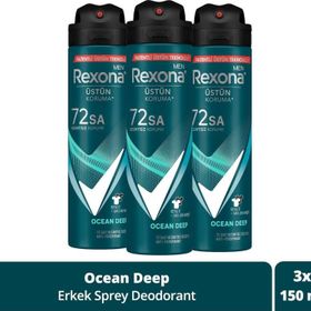 Rexona Men Üstün Koruma Ocean Deep 3x150 ml Sprey Deodorant