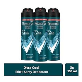 Rexona Men Üstün Koruma Xtra Cool 3x150 ml Sprey Deodorant