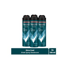 Rexona Men Üstün Koruma Xtra Cool 3x150 ml Sprey Deodorant