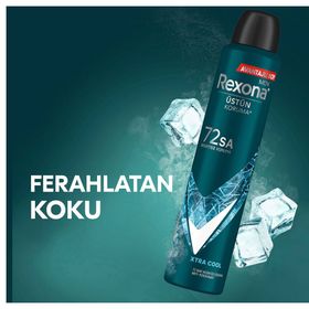 Rexona Men Xtra Cool 200 ml ve Men Natural Fresh Mint 2x150 ml Erkek Sprey Deodorant
