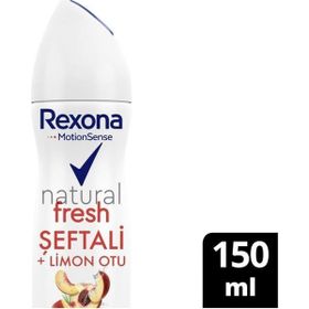 Rexona Motion Sense Natural Şeftali ve Limon Otu 150 ml Antiperspirant Kadın Sprey Deodorant