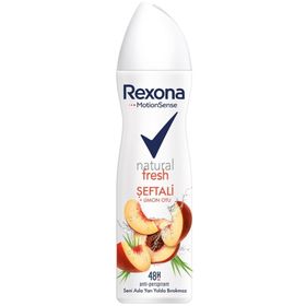 Rexona Motion Sense Natural Şeftali ve Limon Otu 150 ml Antiperspirant Kadın Sprey Deodorant