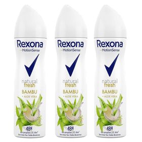 Rexona Natural Fresh Bambu Aloe Vera 3x150 ml Kadın Deodorant