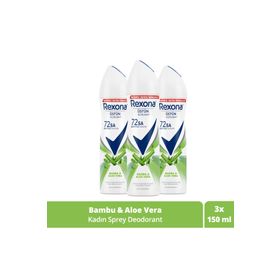 Rexona Natural Fresh Bambu Aloe Vera 3x150 ml Kadın Deodorant