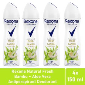 Rexona Natural Fresh Bambu Aloe Vera 4x150 ml Kadın Deodorant