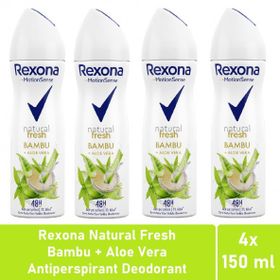 Rexona Natural Fresh Bambu Aloe Vera 4x150 ml Kadın Deodorant