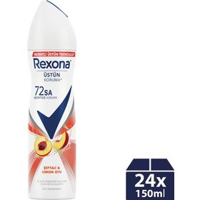 Rexona Natural Fresh Şeftali Limon Otu 5x150 ml Kadın Sprey Deodorant
