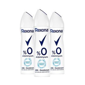 Rexona Ocean Fresh %0 Alüminyum 3x150 ml Kadın Sprey Deodorant