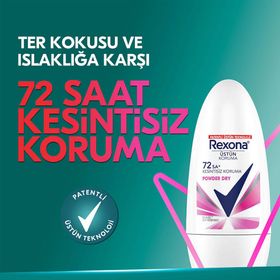 Rexona Powder Dry 2x50 ml Üstün Koruma 72 Saat Kesintisiz Koruma Kadın Deodorant Roll On
