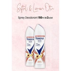 Rexona Şeftali ve Limon Otu 2x150 ml Sprey Deodorant