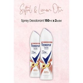 Rexona Şeftali ve Limon Otu 2x150 ml Sprey Deodorant