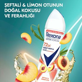 Rexona Şeftali ve Limon Otu 3x150 ML Sprey Deodorant