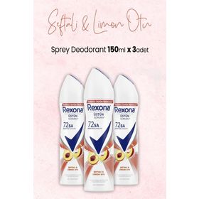 Rexona Şeftali ve Limon Otu 3x150 ml Sprey Deodorant