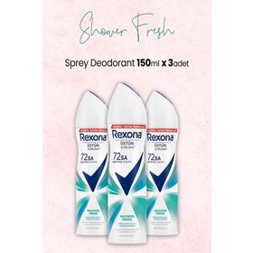 Rexona Shower Fresh 150 ml Kadın Sprey Deodorant + 4x180 ml Clear Şampuan
