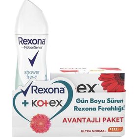 Rexona Shower Fresh 150 ml Sprey Deodorant + Kotex Ultra Normal 8'li Hijyenik Ped