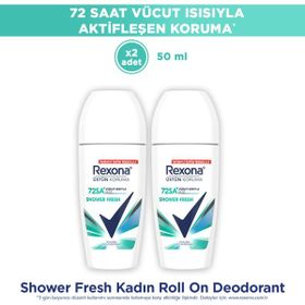Rexona Shower Fresh 2x50 ml Kadın Roll-On Deodorant