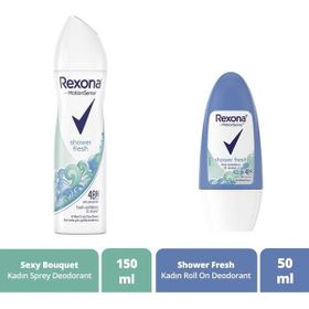 Rexona Shower Fresh Kadın 150 ml Sprey Deodorant+50 ml Kadın Roll On