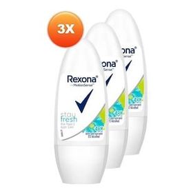 Rexona Stay Fresh Mavi Gelincik ve Elma 3x50 ml Kadın Roll-On