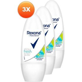 Rexona Stay Fresh Mavi Gelincik ve Elma 3x50 ml Kadın Roll-On