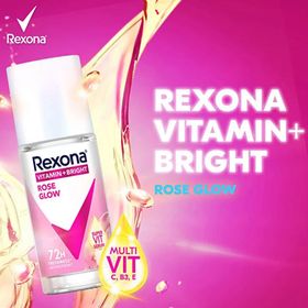 Rexona Vitamin Bright Rose Glow 45 ml Kadın Deodorant Roll On