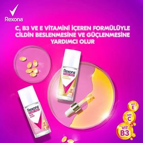 Rexona Vitamin Bright Rose Glow 45 ml Kadın Deodorant Roll On