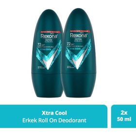 Rexona Xtra Cool 2x50 ml Üstün Koruma 72 Saat Kesintisiz Koruma Erkek Deodorant Roll On