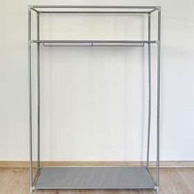 Reyo Prado Gri Basic Çelik Profilli Bez Dolap