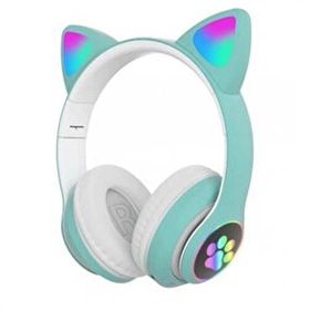 Rgb Kedi Bluetooth 5.2 Versiyon Led Işıklı Super Renk Pati Işık Kulaklık