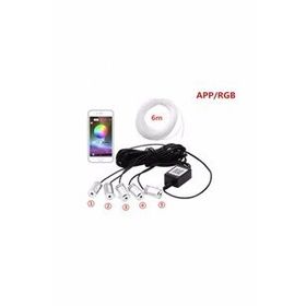 Rgb LAAM429 64 Renkli 5 Ledli Araç İçi Dekoratif Ortam Işığı
