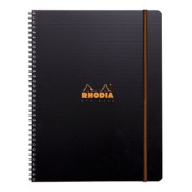 Rhodia A4 Elestik Bantlı Çizgili Spiralli Defter