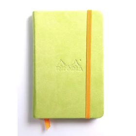 Rhodia Anis Green A6 96 Yaprak Boutique Rodiarama Renkler Italyan Deri Çizgili Defter