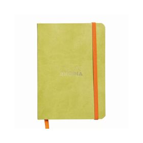 Rhodia Anise Green A6 Yumuşak Deri Kapak Noktalı Defter
