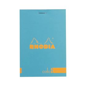 Rhodia Basic Çizgili Bloknot Turquoise Kapak 90 gr 70 Yaprak A5 Defter