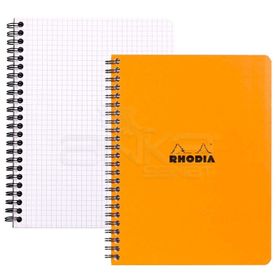 Rhodia Basic Kareli 80 gr 80 Yaprak Turuncu Kapak Spiralli Defter