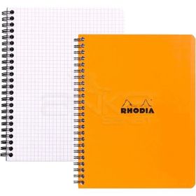 Rhodia Basic Kareli 80 gr 80 Yaprak Turuncu Kapak Spiralli Defter