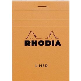 Rhodia Basic Turuncu Kapak 80 gr 80 Yaprak Çizgili Bloknot