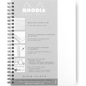 Rhodia Beyaz A5 Note Book Kareli Spiralli Defter