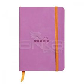 Rhodia Boutique Rodiarama İtalyan Deri Yumuşak Kapak Noktalı Lilac A5 Defter