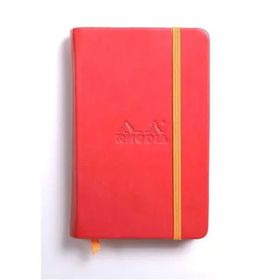 Rhodia Boutique Rodiarama Renkler İtalyan Deri Çizgili Defter Poppi A6 96 Yaprak Defter