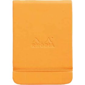 Rhodia Boutique Webnotebook Italyan Deri Kısa Kenarlı Ciltli Üstten Turuncu Sert Kapak Çizgili Defter