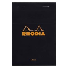 Rhodia BSC A6 Çizgili Siyah Kapak 80 gr Bloknot
