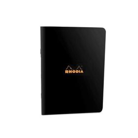 Rhodia BSC A6 Çizgili Siyah Kapak 80 gr Bloknot