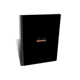 Rhodia Noktalı 80 gr 80 Yaprak 225x297 mm Basic Siyah Kapak Spiralli Defter